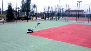 installation sport floor